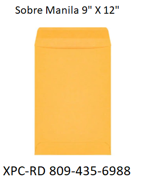 ventas de sobre manila 